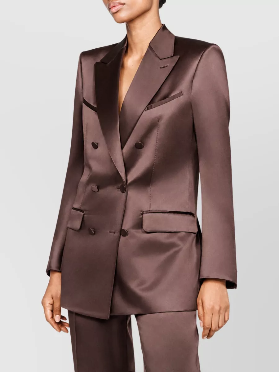 Tom Ford Silk Satin Double-Breasted Jacket