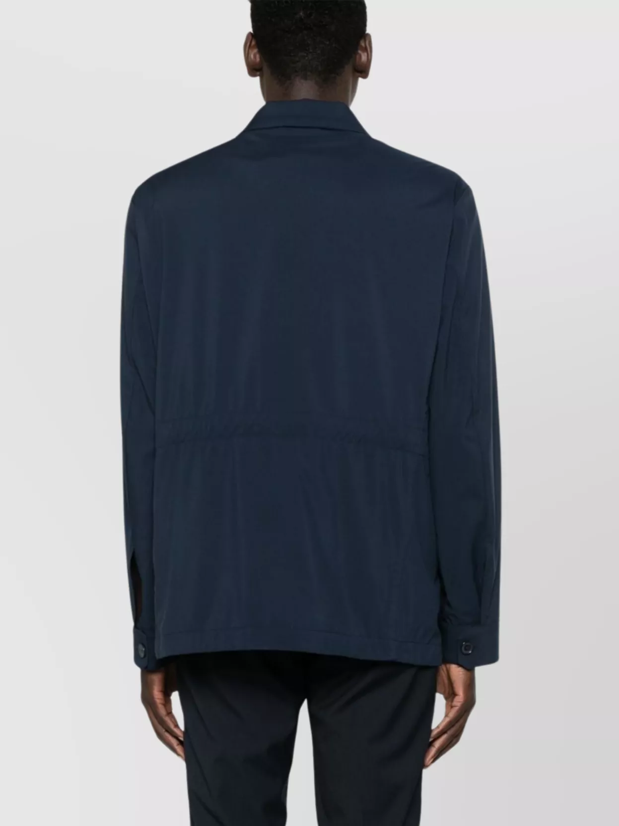Paul & Shark Navy Blue Jacket With Concealed Fastening And Flap Pockets