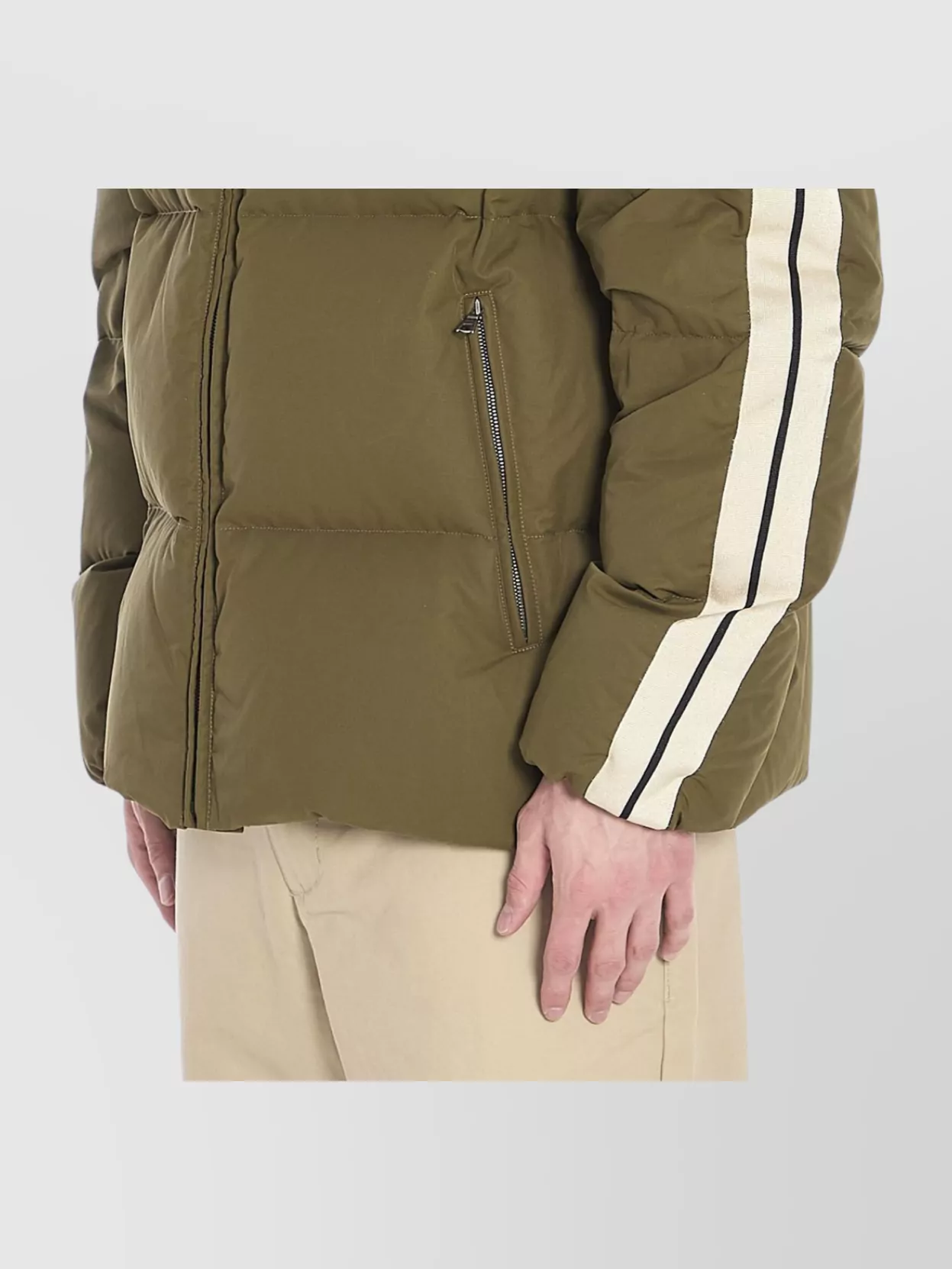 Palm Angels Monogram Puffer Jacket Detachable Hood