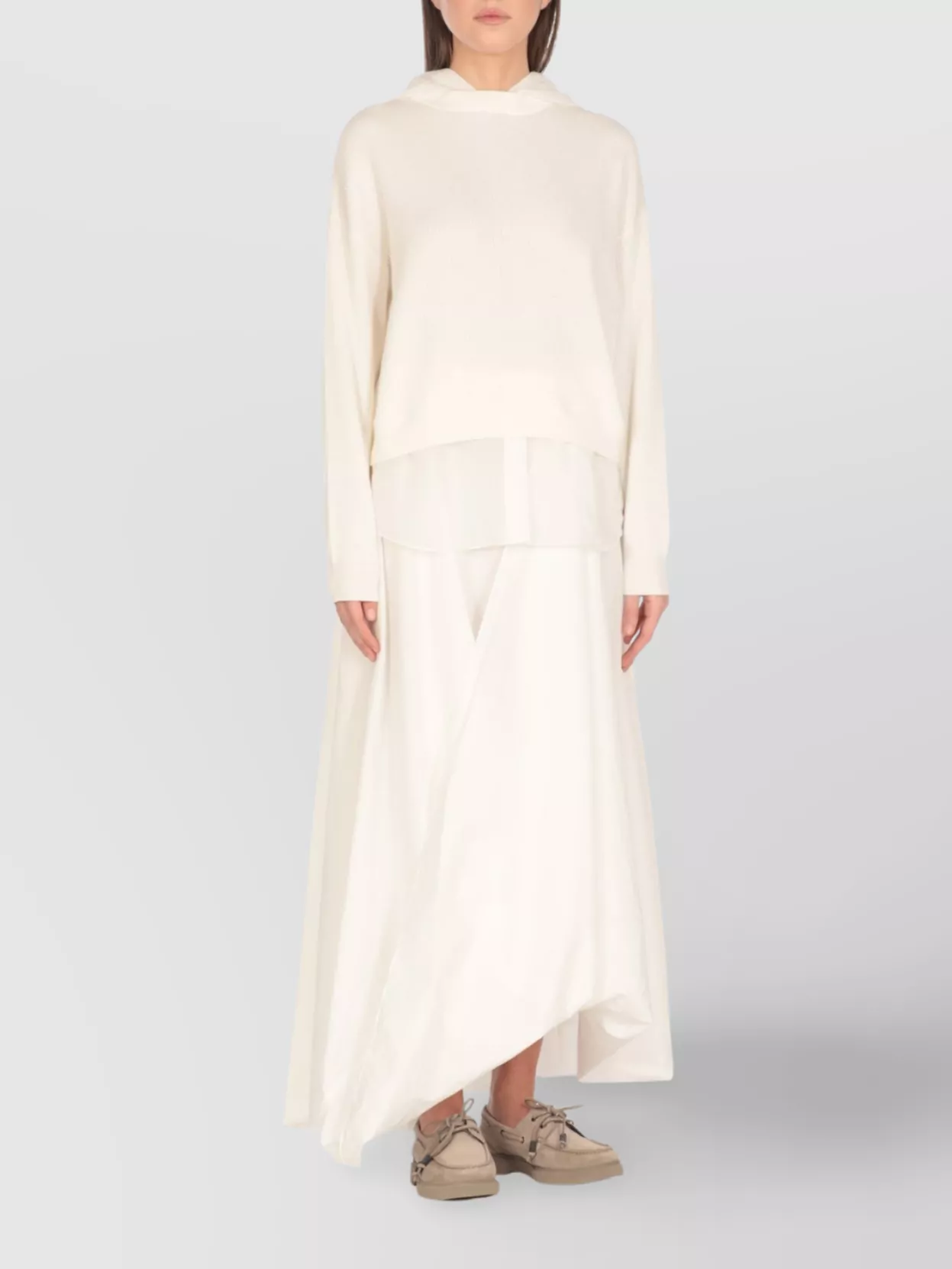 Brunello Cucinelli Ribbed Knit Hooded Sweater