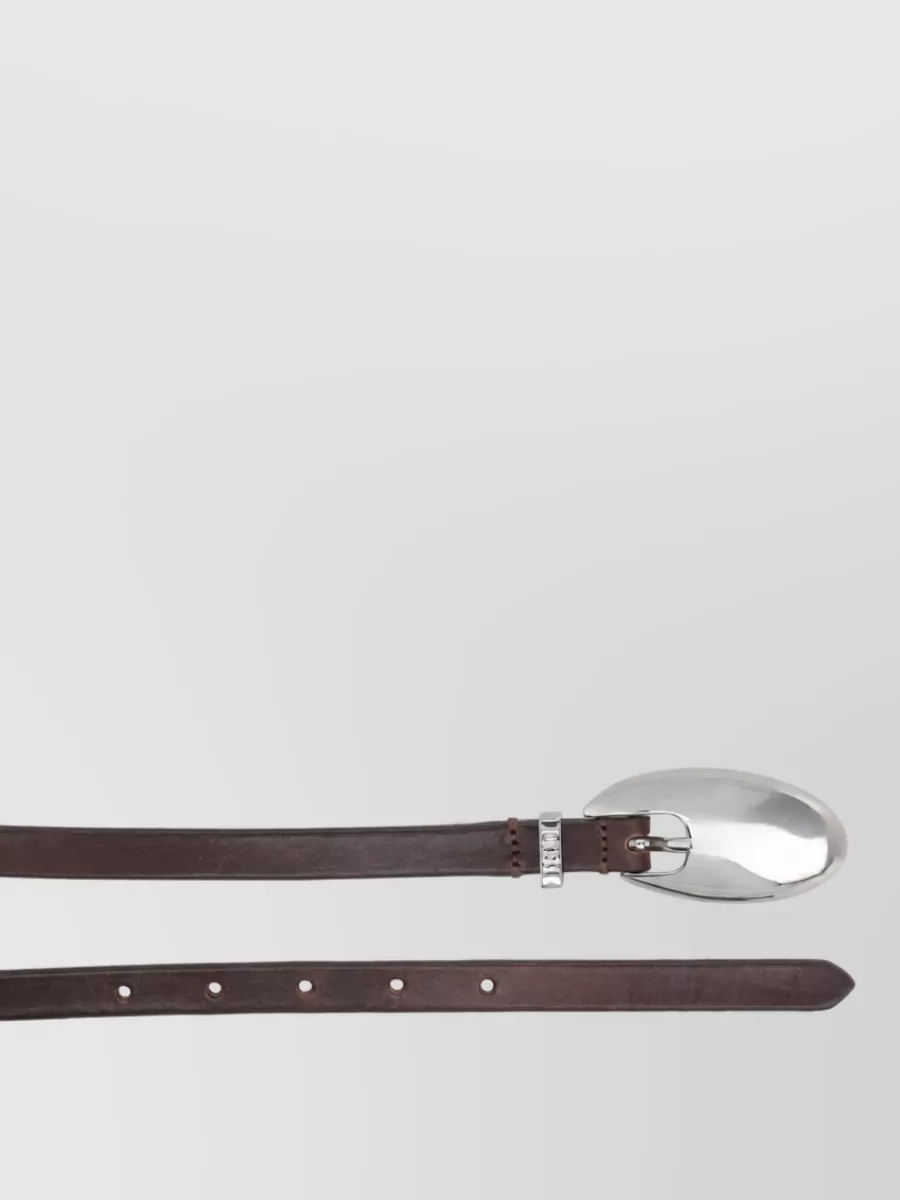Diesel Leather Logo Belt