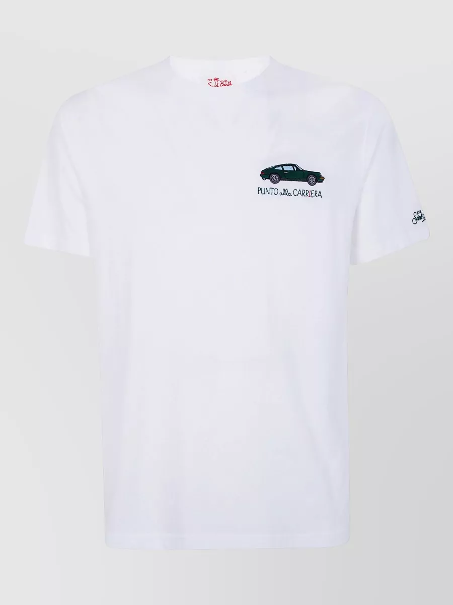Mc2 Saint Barth Embroidered Cotton T-Shirt