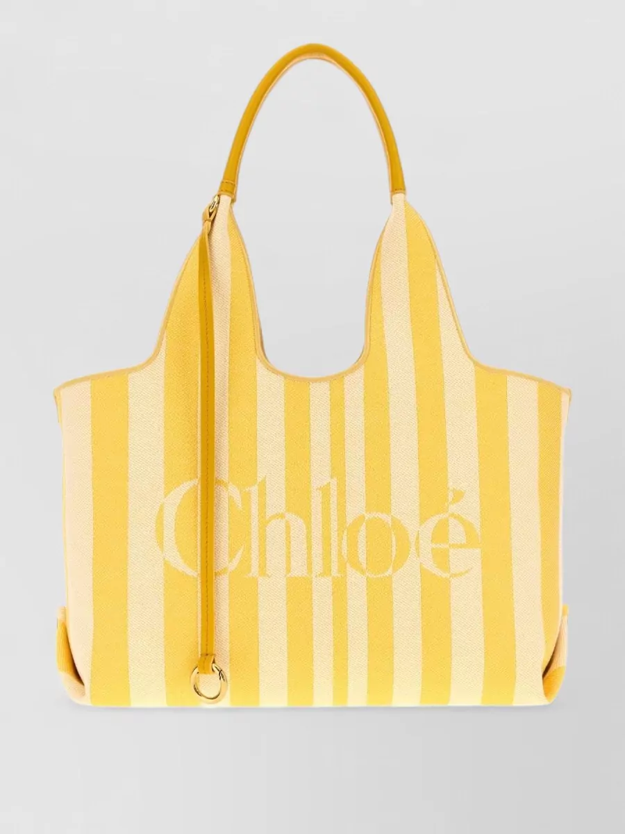 Chloé woody cotton tote bag