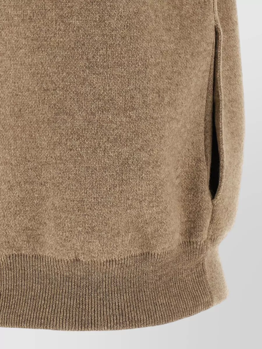 Brunello Cucinelli Cashmere High-Neck Zip Short-Sleeve Cardigan