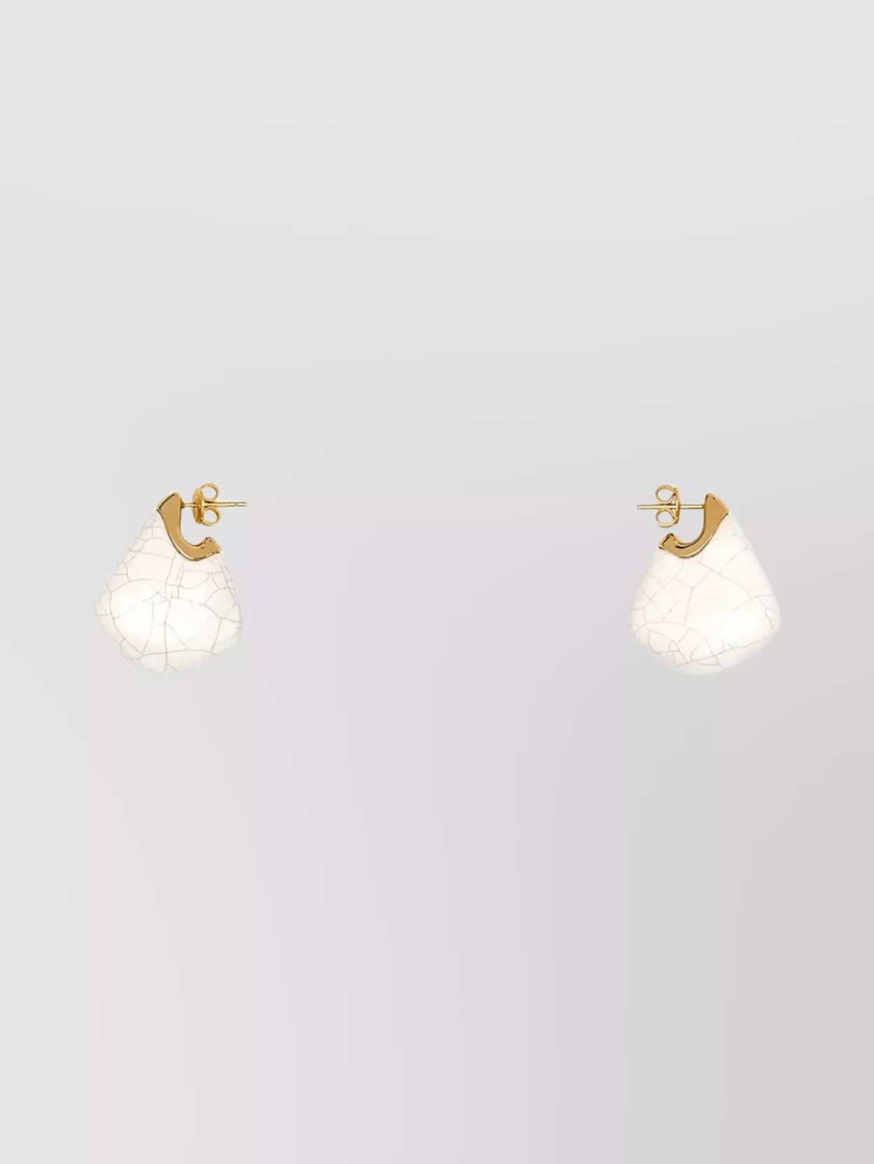 Bottega Veneta Ceramic And Silver Small Finn Earrings