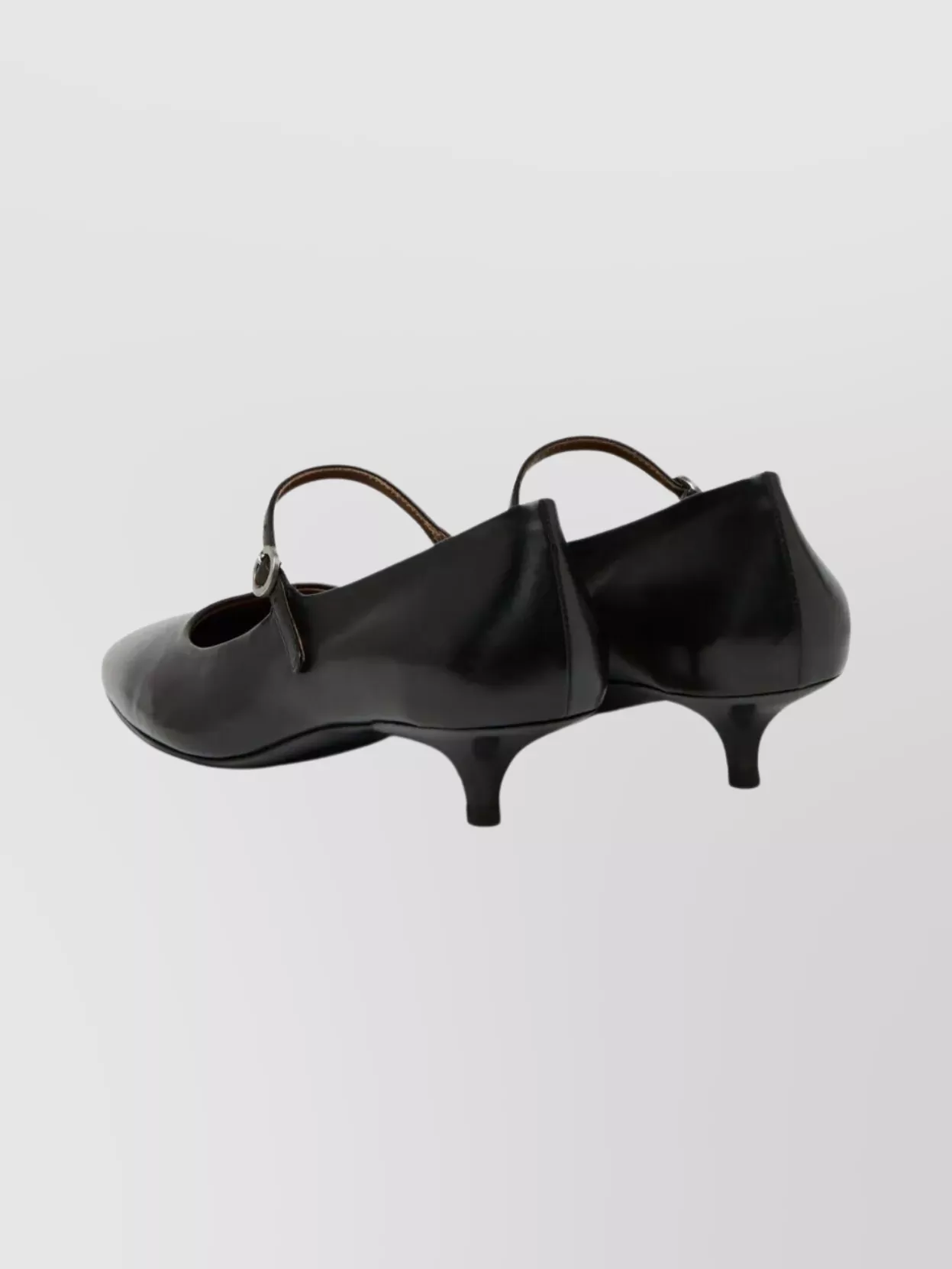 Marsèll Kitten Heel Round Toe Pumps With Buckle In Black