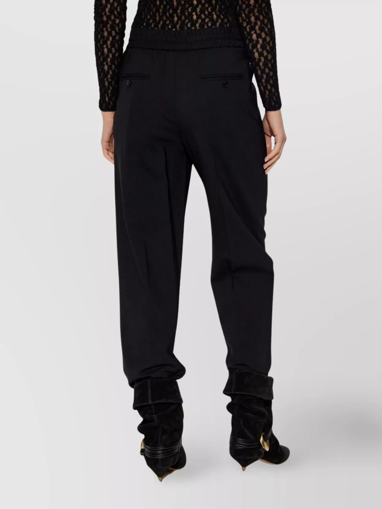 Isabel Marant Tapered Leg Elastic Waistband Trousers