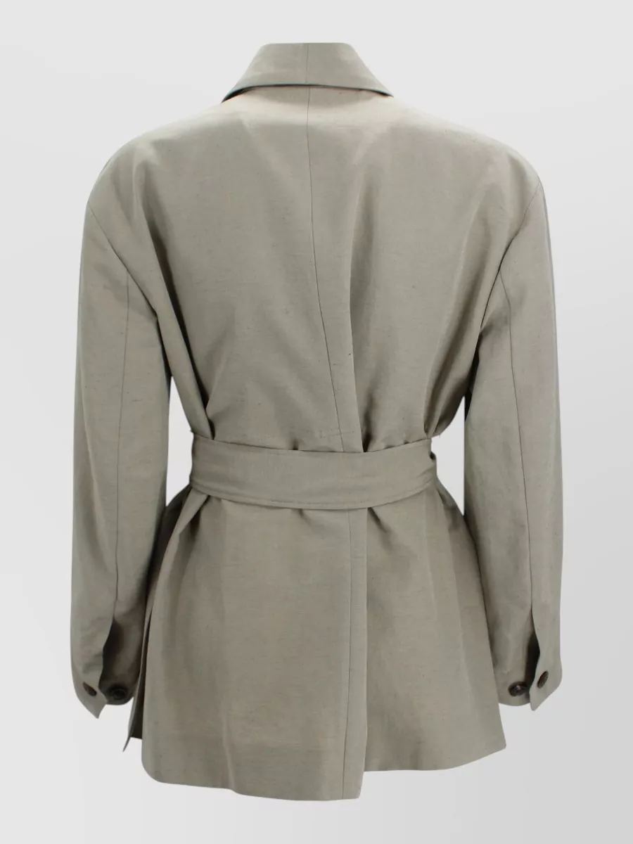 Soeur Belted Wrap Suit Jacket