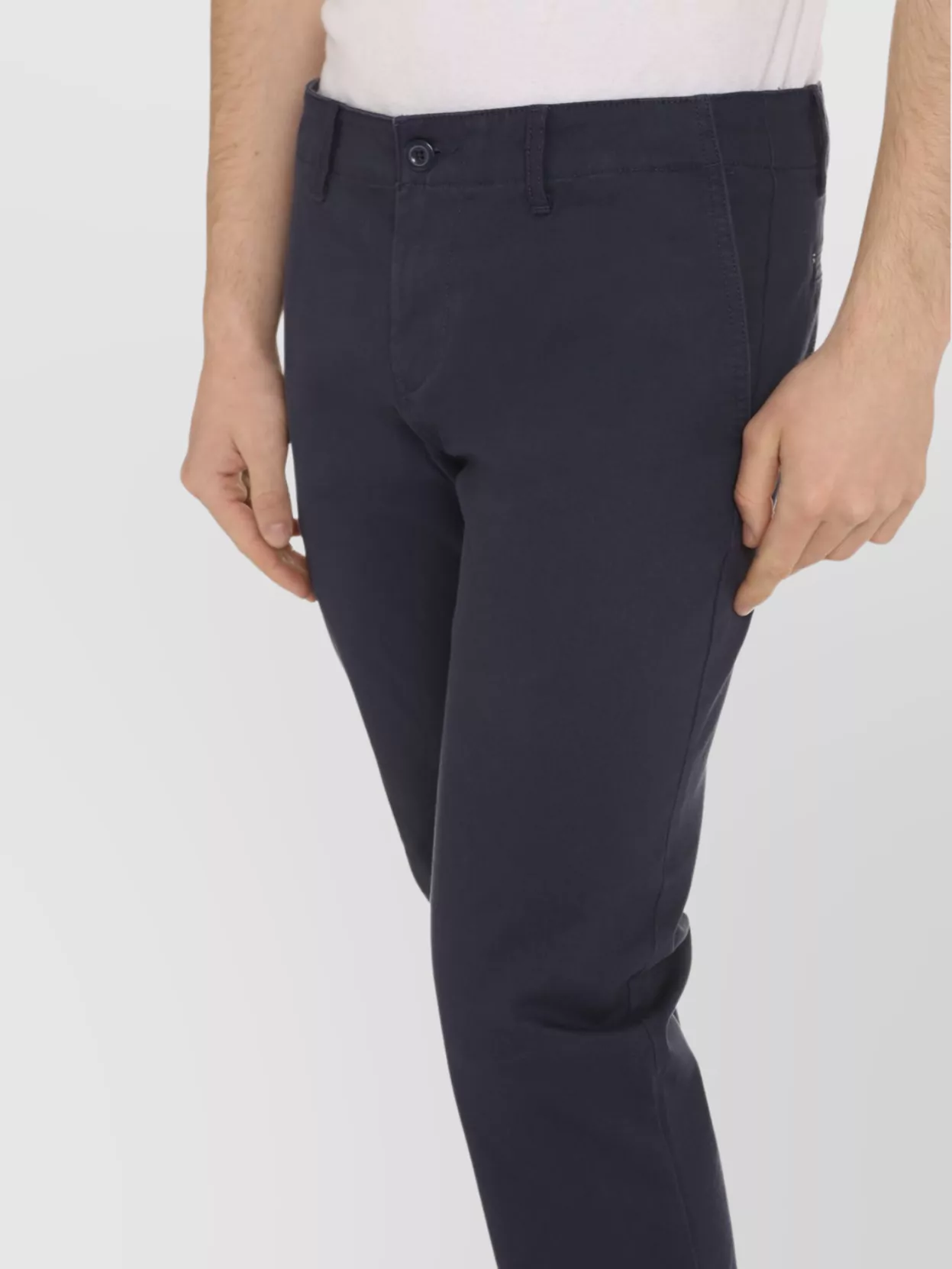 Dickies Cotton Trousers With Belt Loops And Pockets