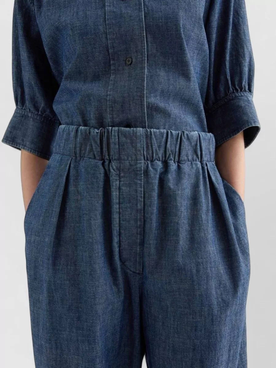 Jil Sander Cotton Wide-Leg Trousers