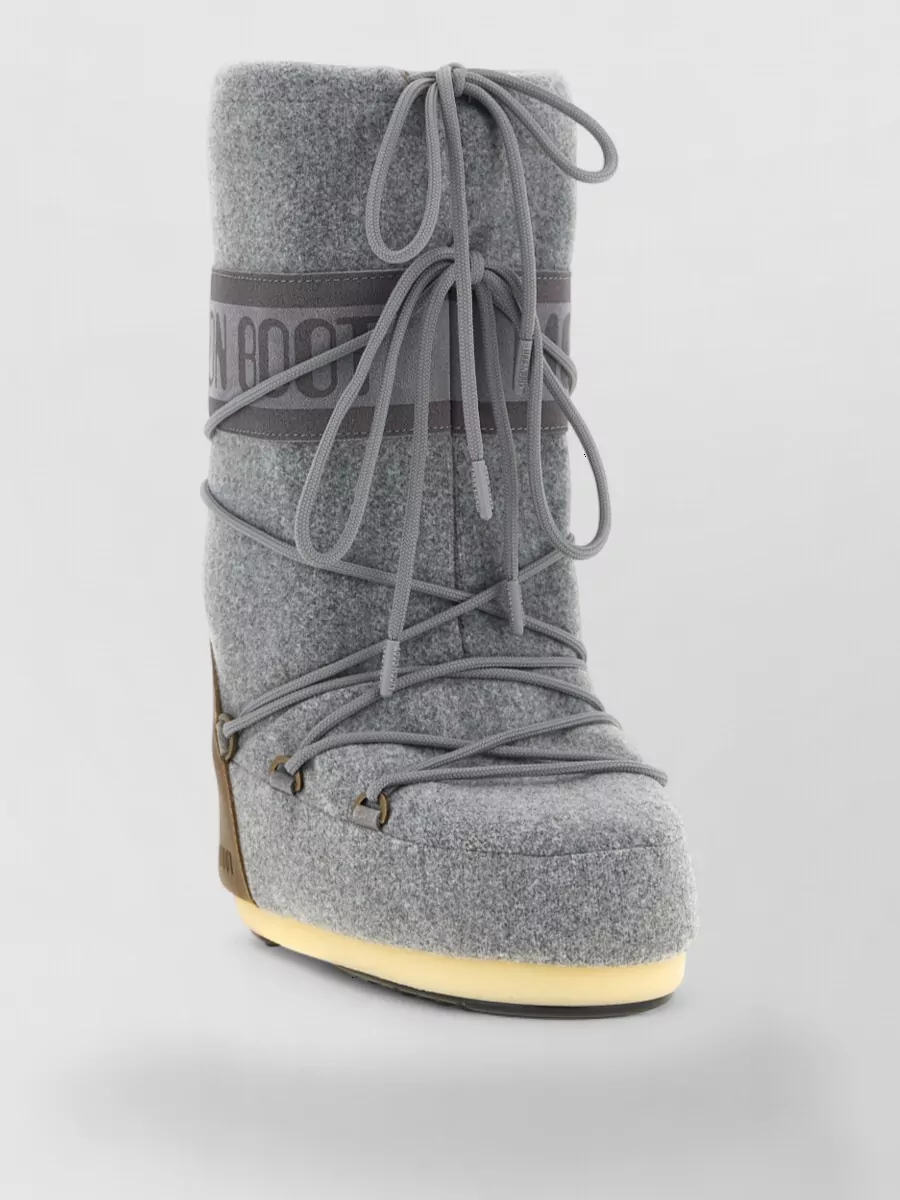 Moon Boot Leather Nubuck Snow Boots