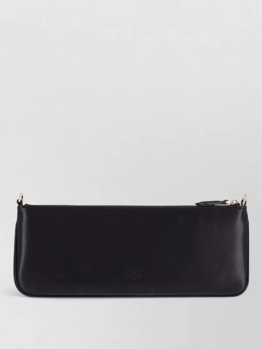 Pinko Love Bag Flat Leather Clutch Bag