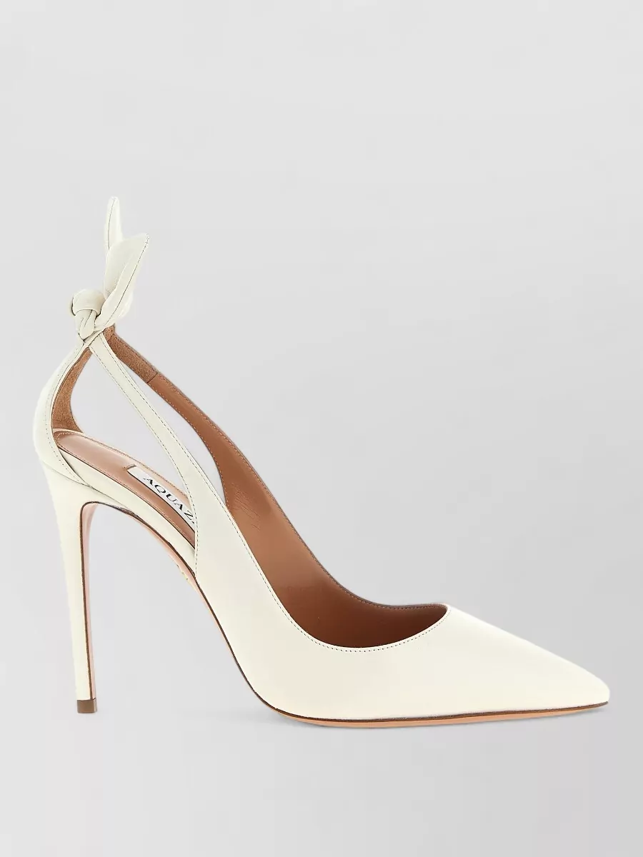 Aquazzura leather bow-tie pumps