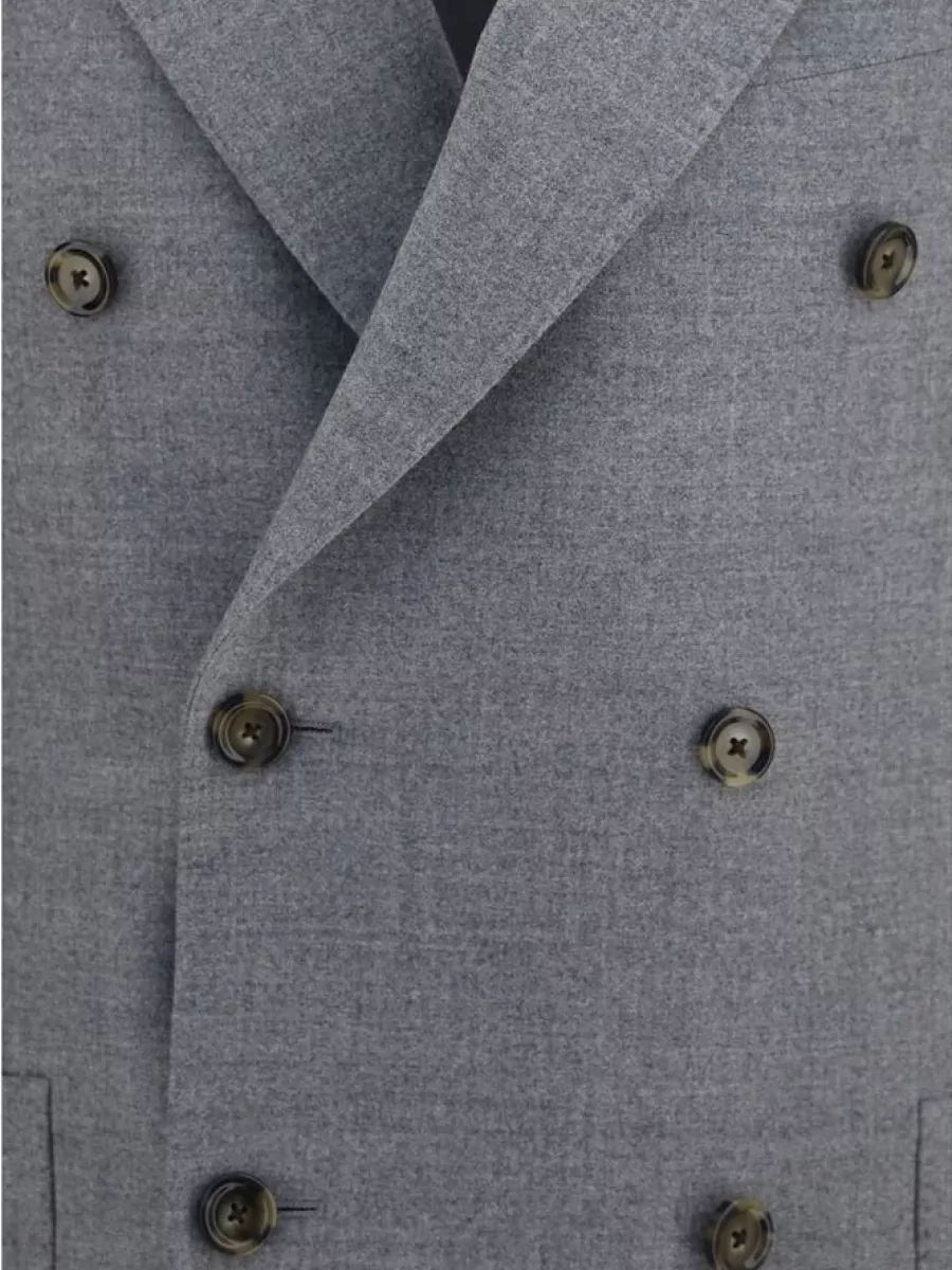 Lardini Wool Full-Length Jacket