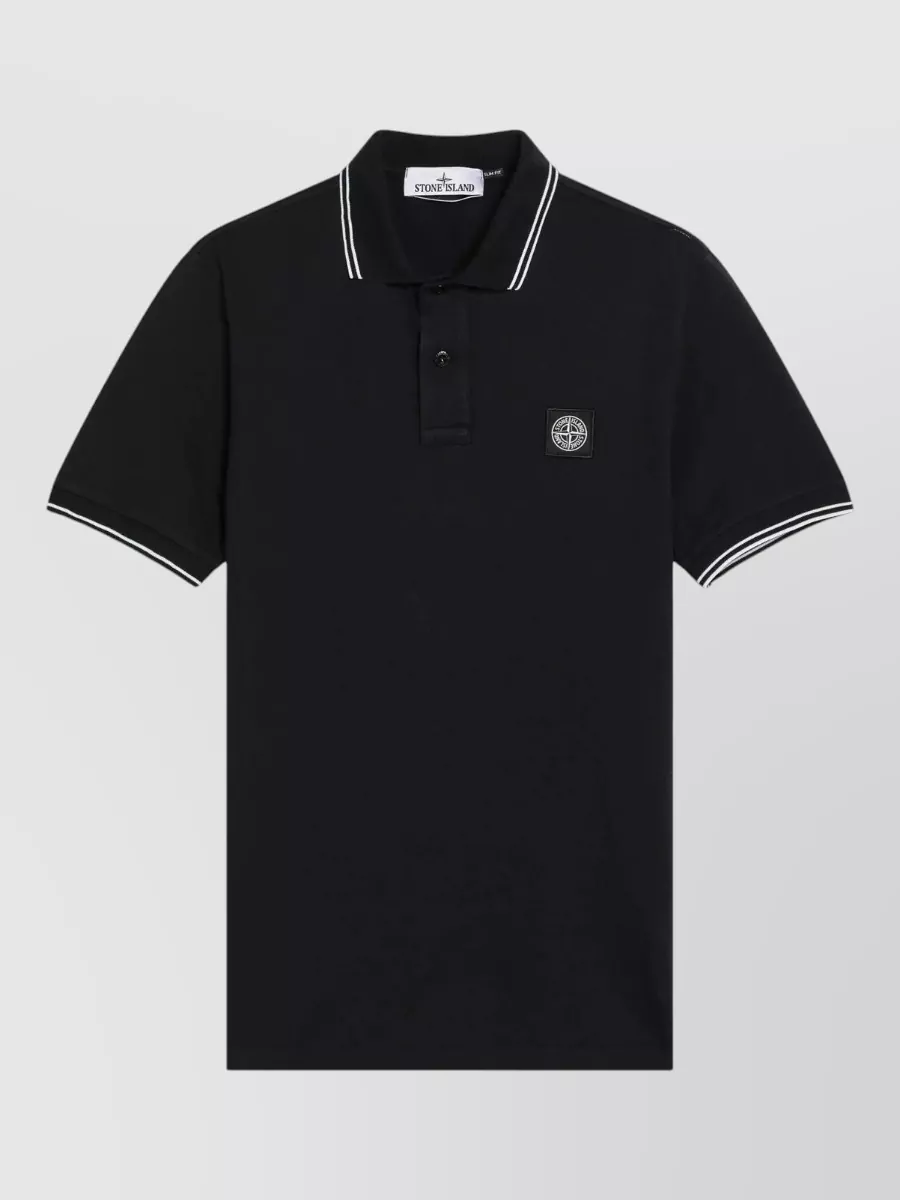 Stone Island Cotton piqué polo shirt