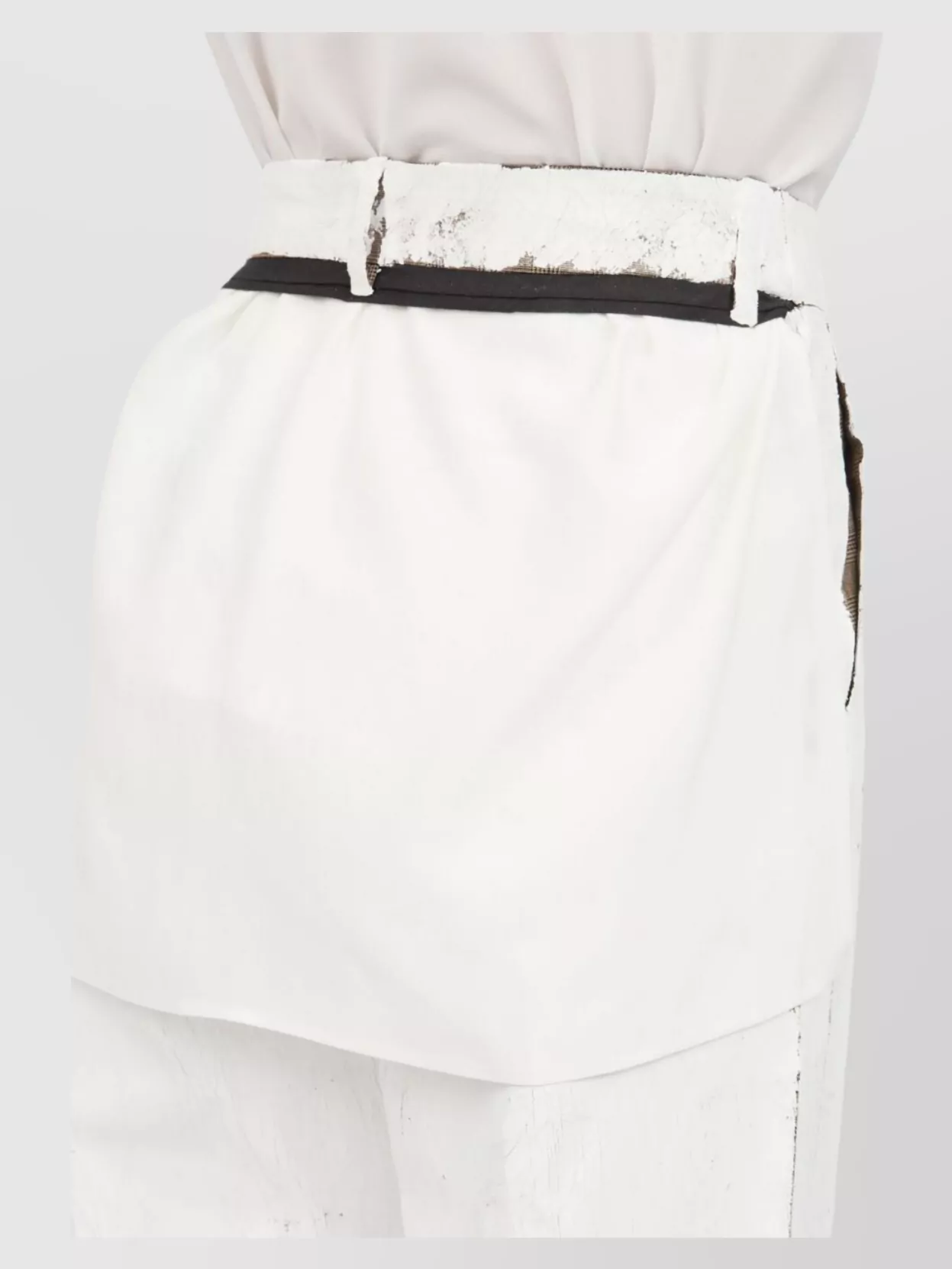 Mm6 Maison Margiela High Waist Straight Leg Trousers