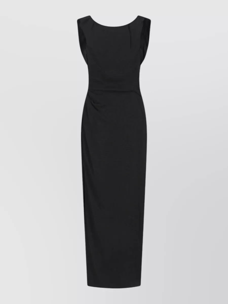 Vivienne Westwood draped sleeveless square neck midi dress