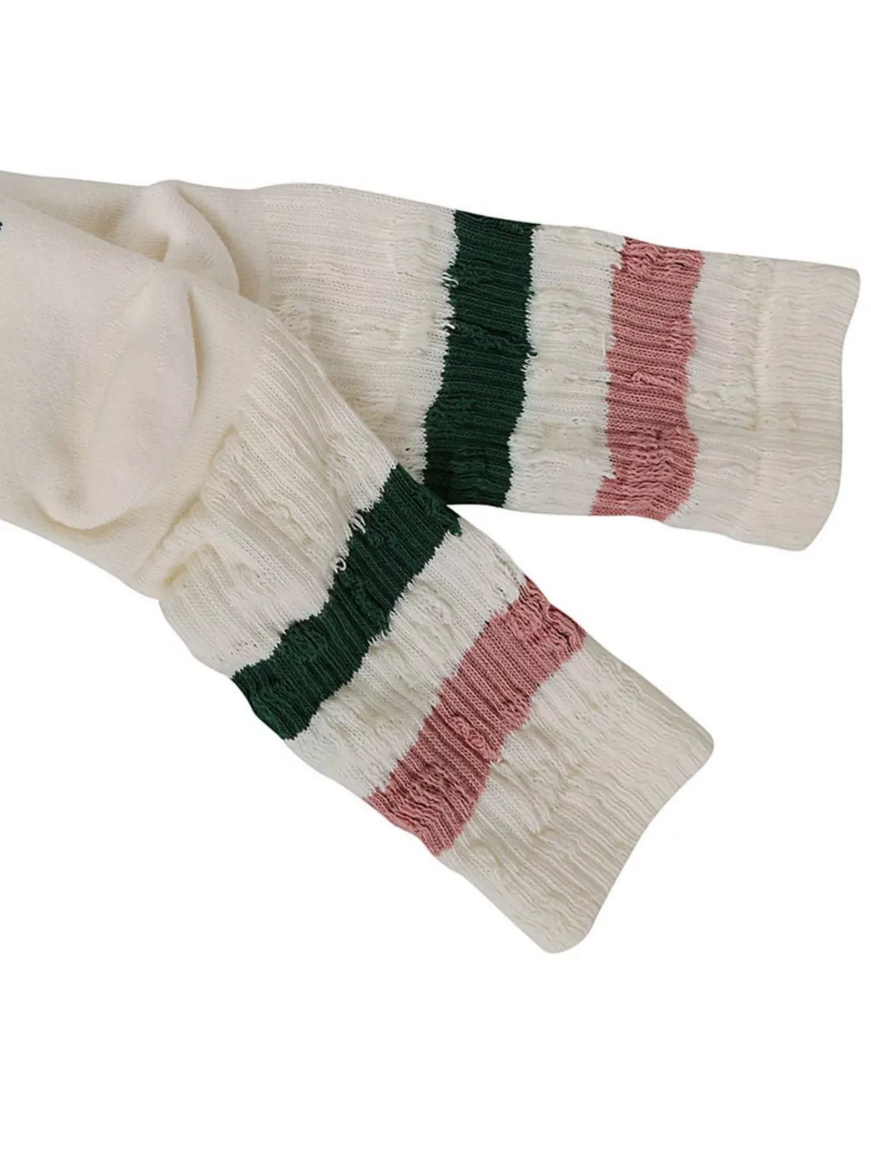 Golden Goose Ribbed Striped High Socks Ripped