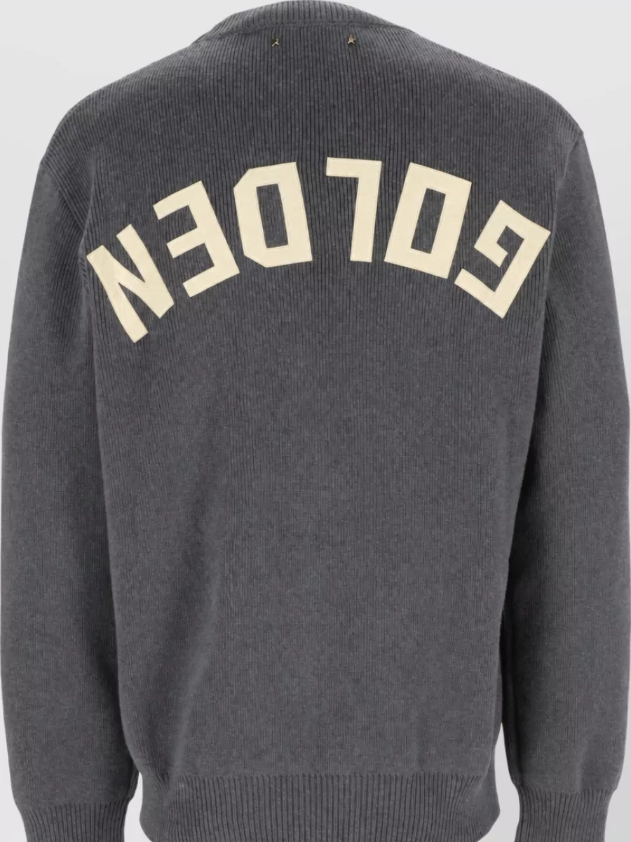 Golden Goose Cotton Crew Neck Long Sleeve Sweater