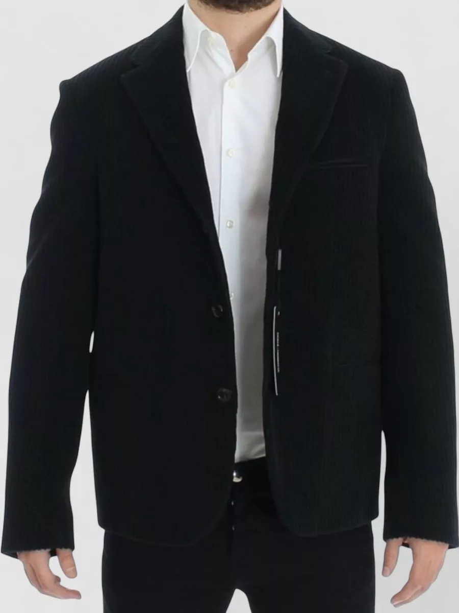 Dolce&Gabbana Cotton silk ribbed blazer