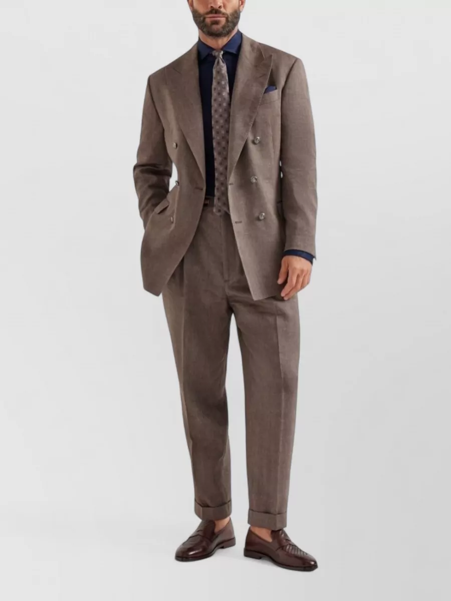 Brunello Cucinelli Linen And Cotton Knit Shirt