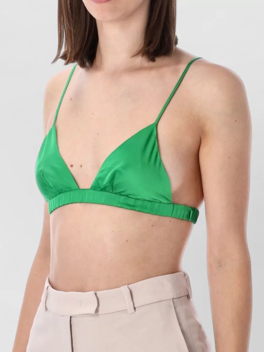 The Frankie Shop Satin Triangle Bralette
