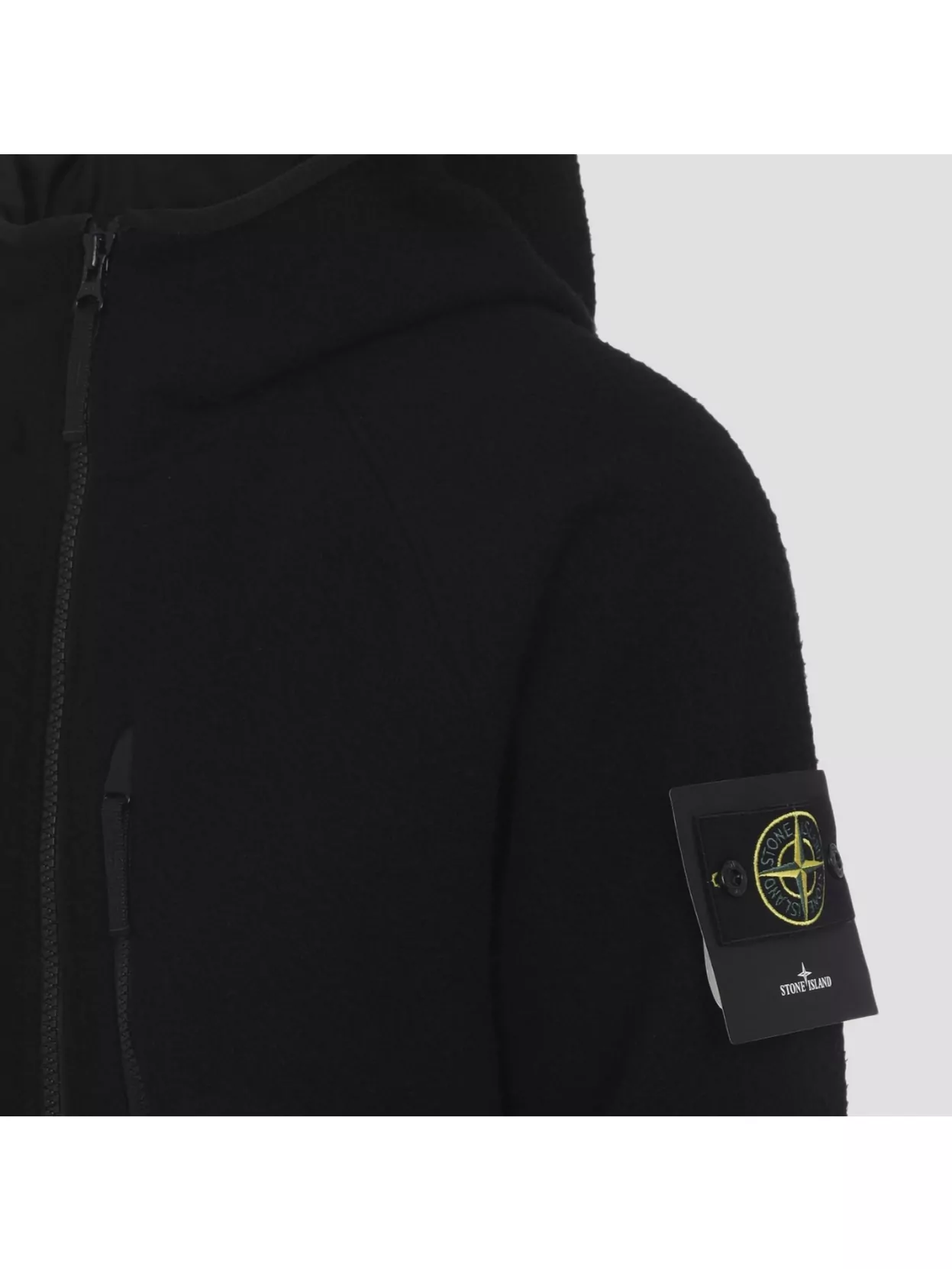 Stone Island Hooded Coat Zipper Pockets