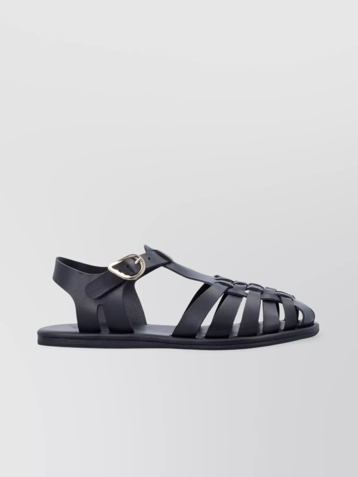 Ancient Greek Sandals Toe Closed Strappy Leather Sandals