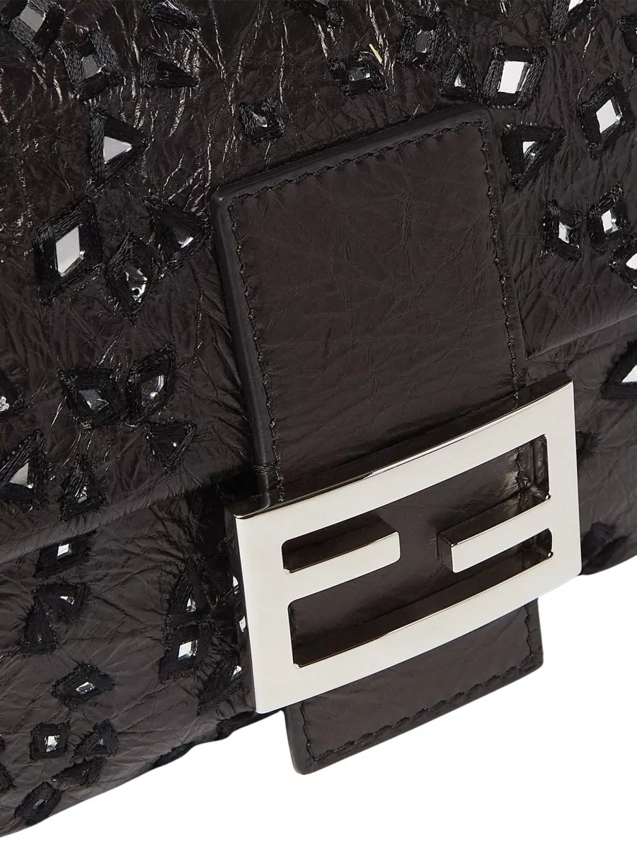 Fendi Baguette Calf Leather Clutch Bag