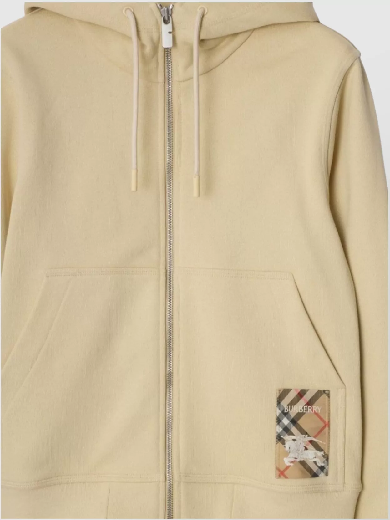 Burberry Drawstring Hood Jersey Texture Hoodie