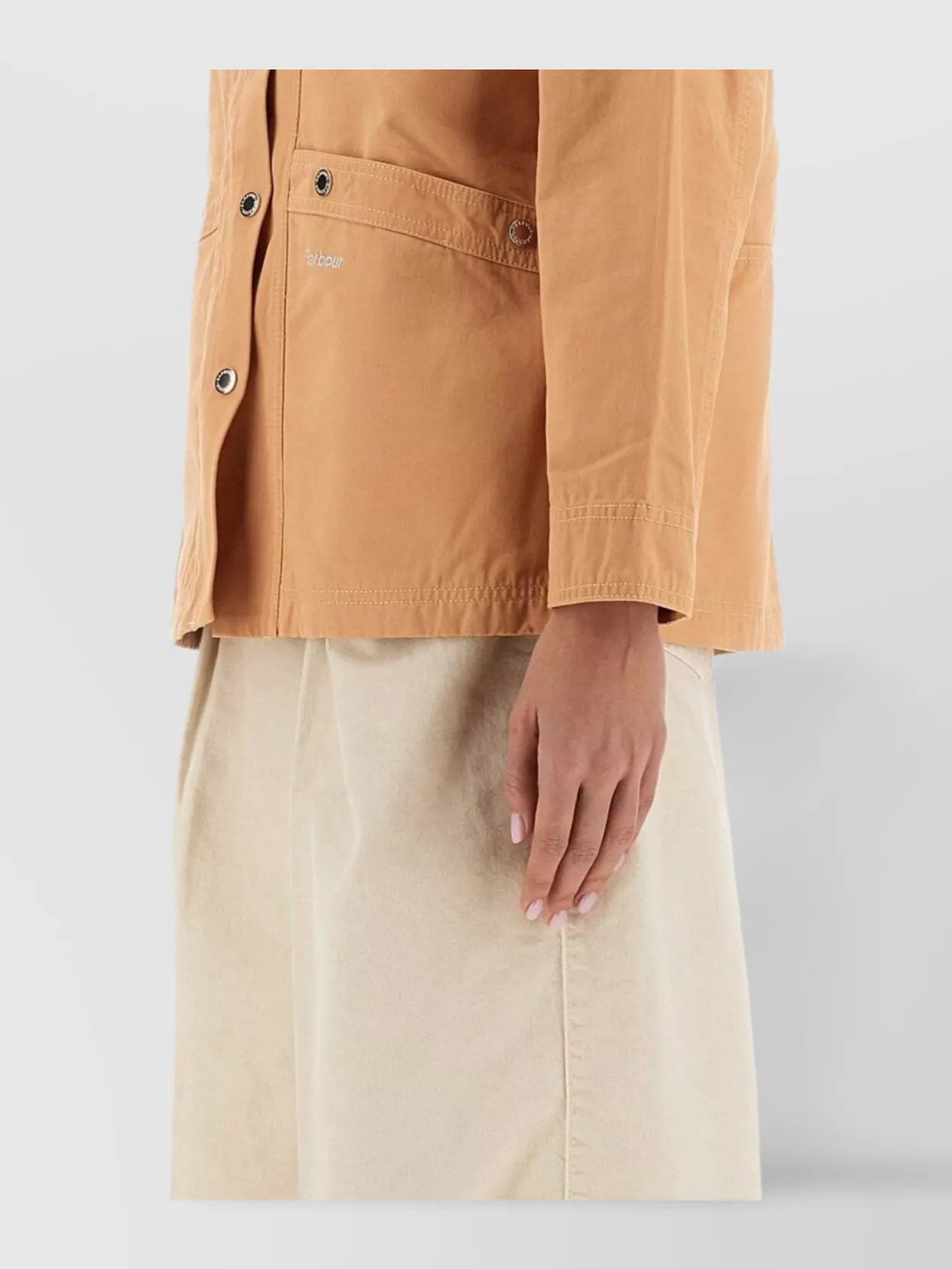 Barbour Collared Contrast Jacket Pockets