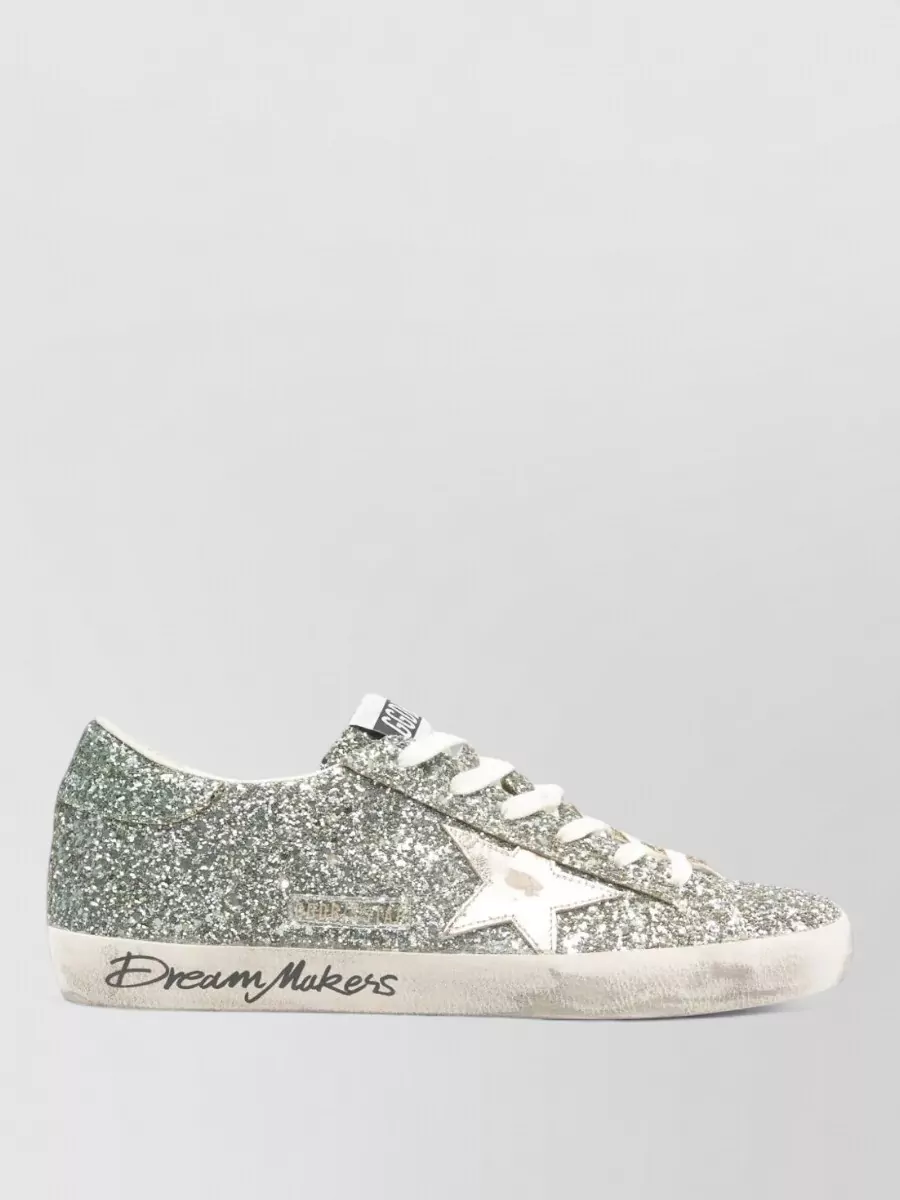 Golden Goose Superstar Sneakers Glitter Upper Star Detail