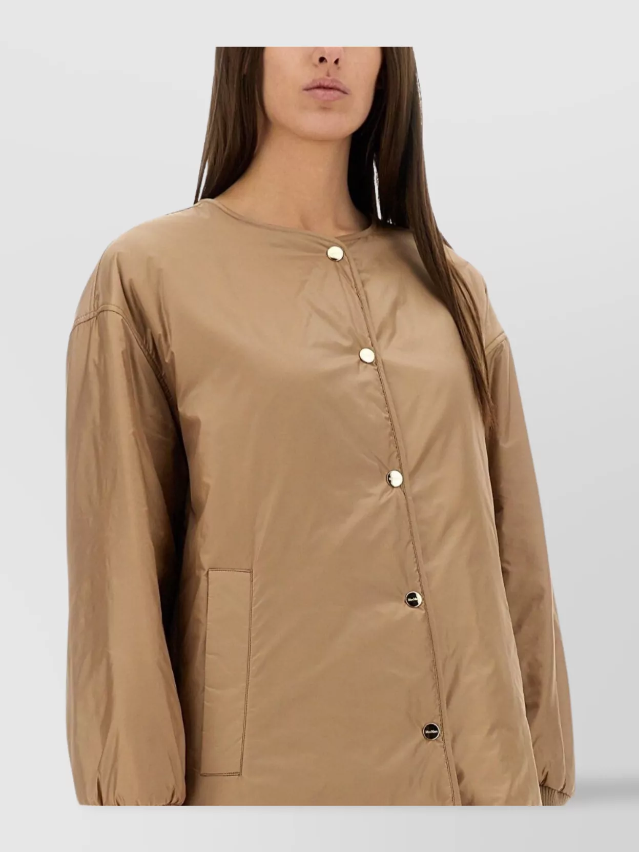 S Max Mara Cube Jacket With Front Pockets And Long Sleeves