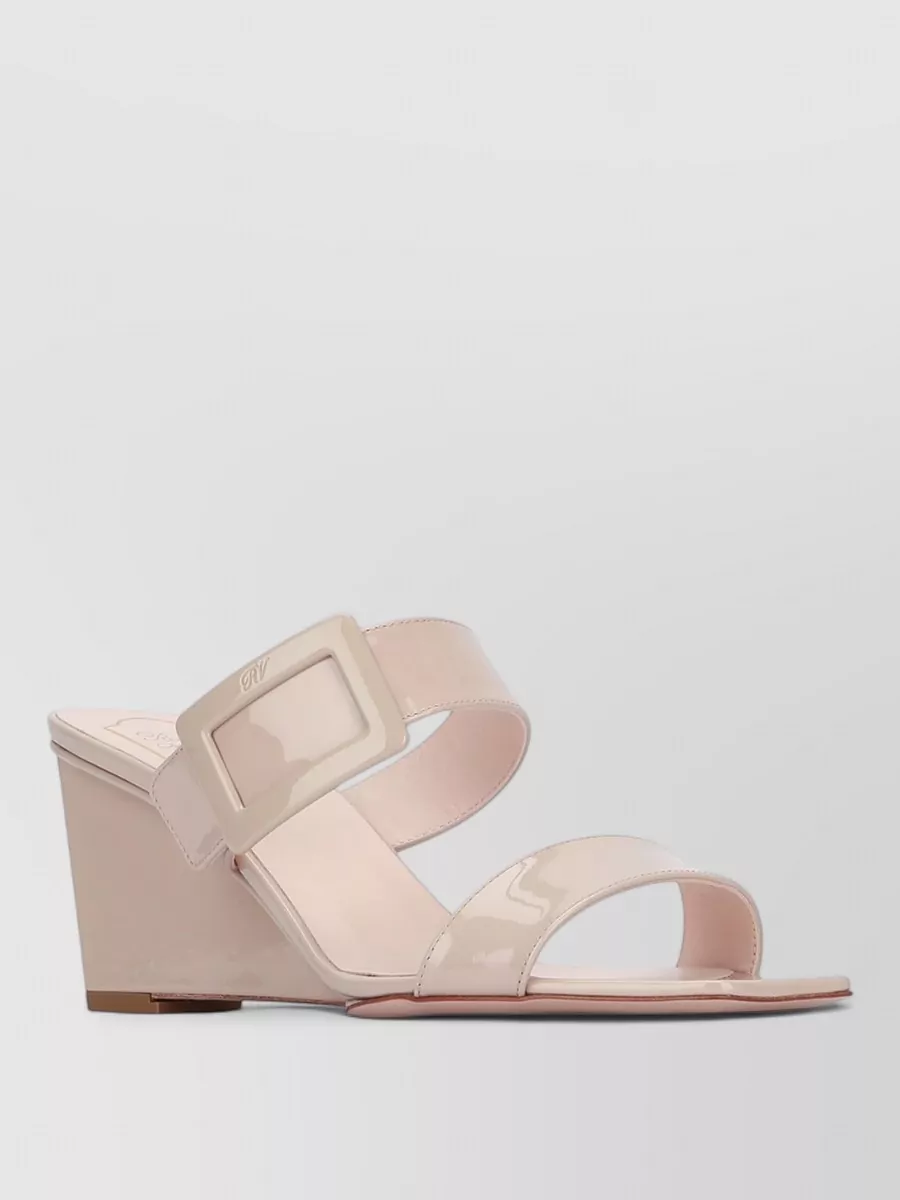 Roger Vivier leather wedge sandals