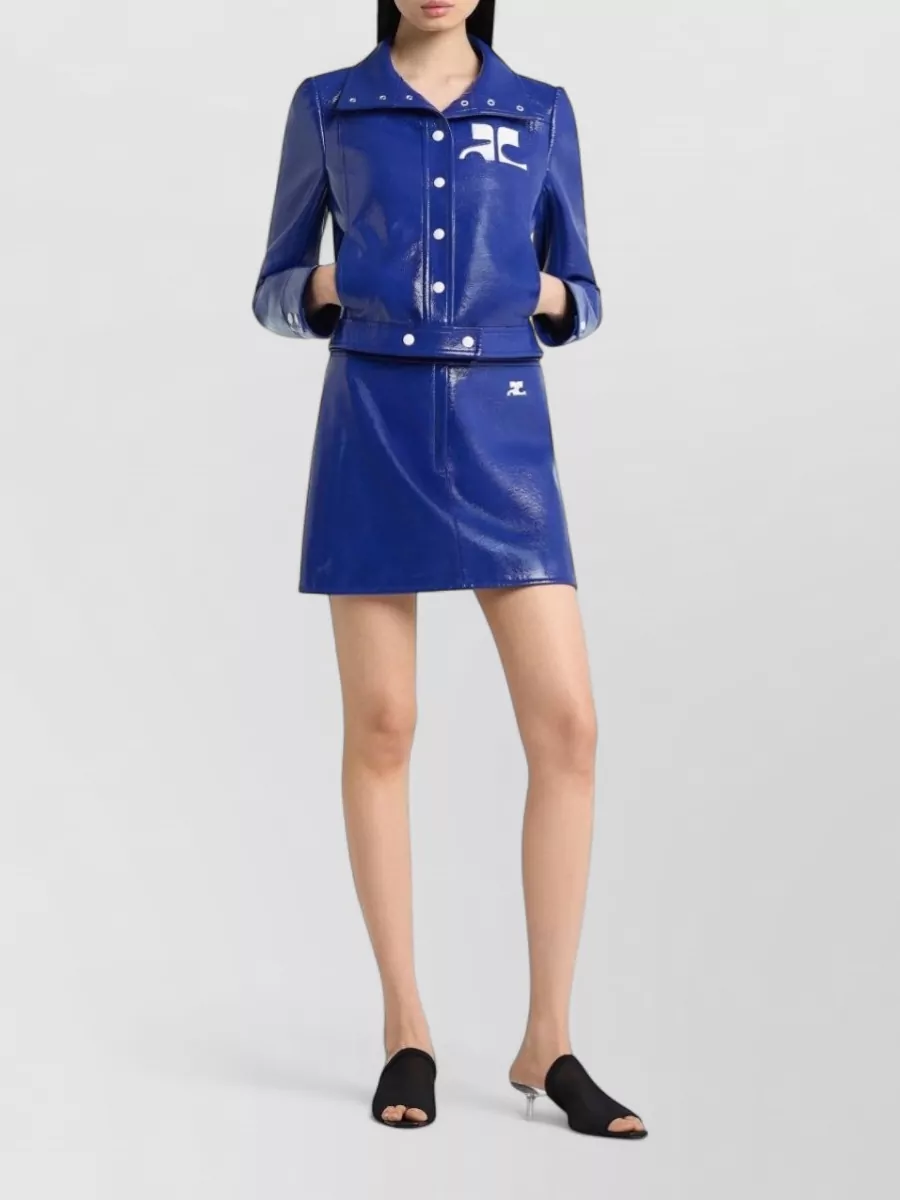 Courrèges Vinyl Fitted Jacket