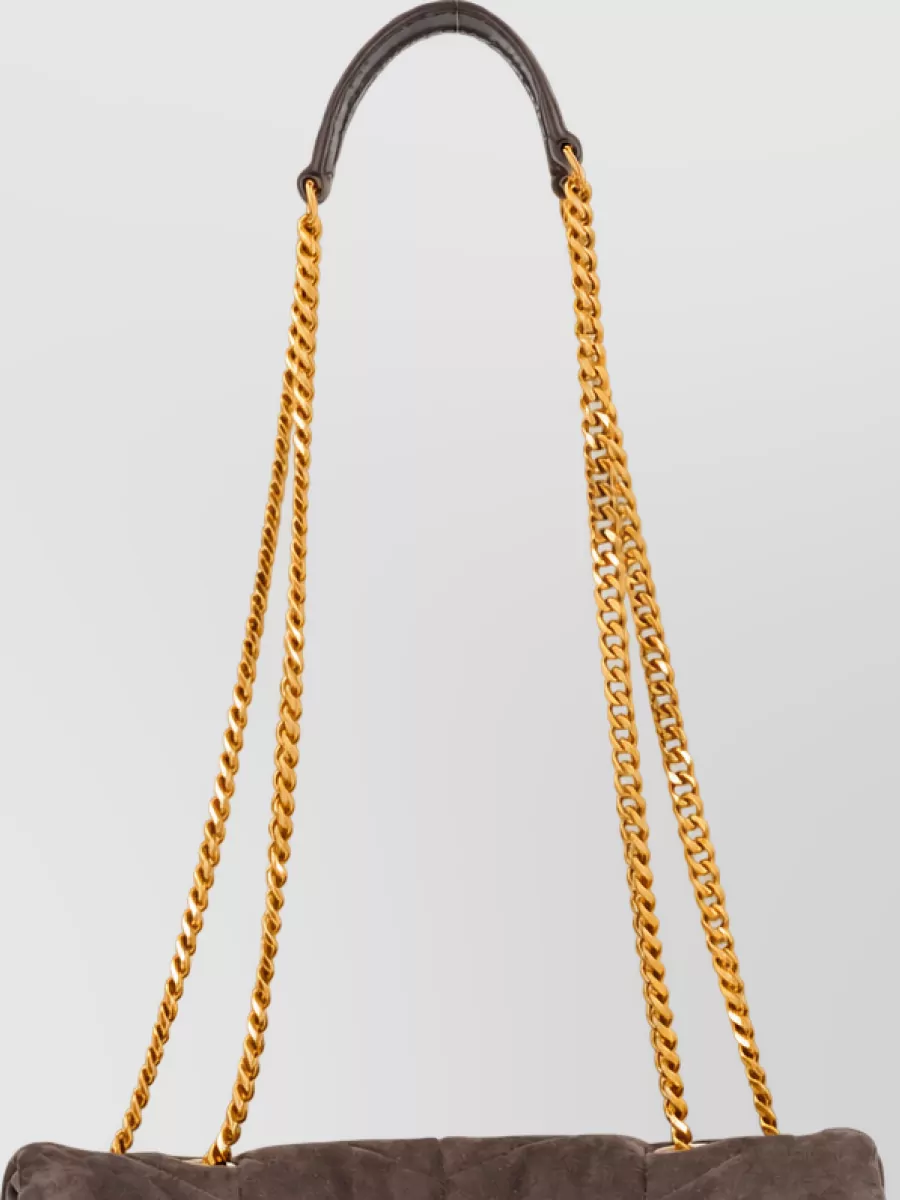 Saint Laurent Calfskin Leather Clutch Bag