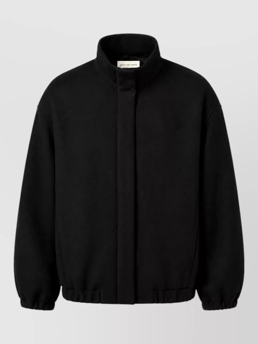 Dries Van Noten Relaxed-fit wool-blend bomber jacket
