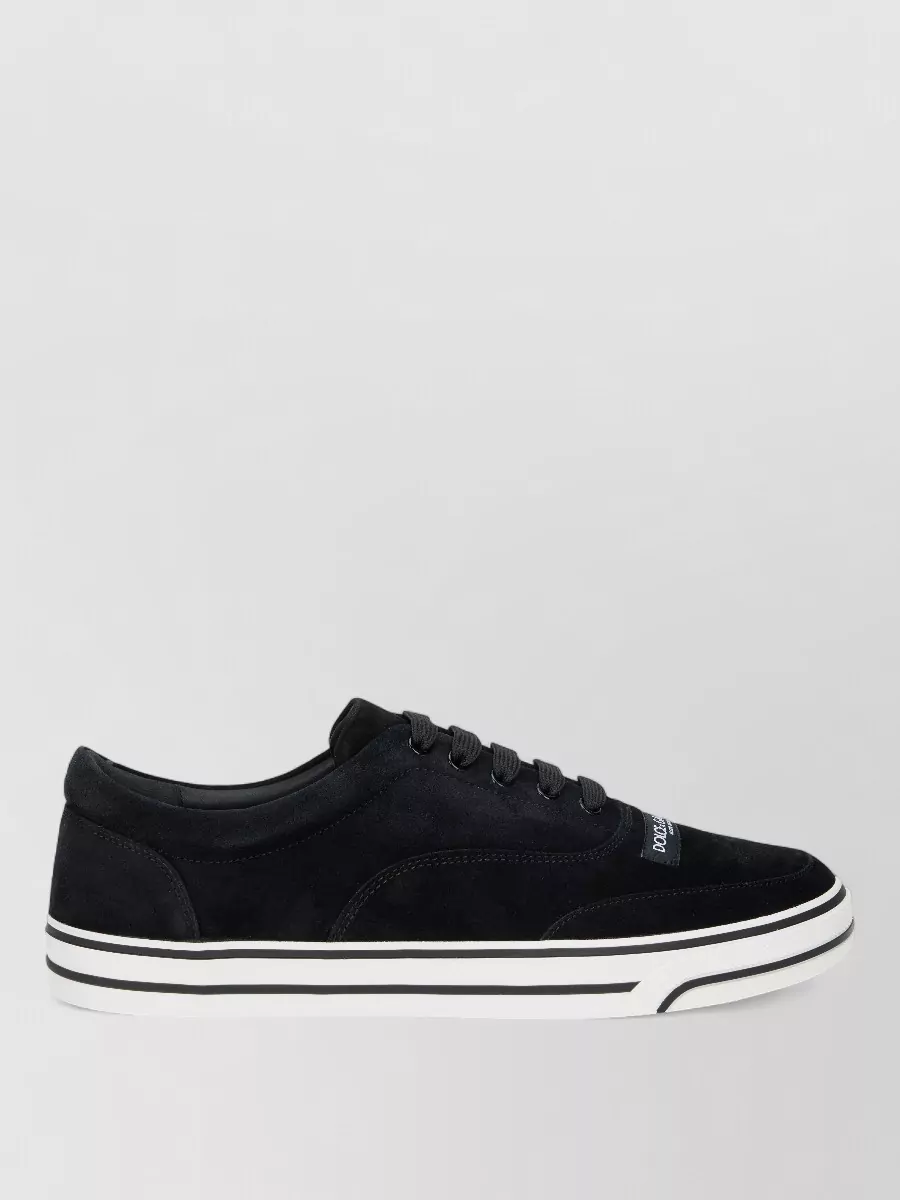 Dolce&Gabbana Calfskin Low-Top Lace-Up Sneakers