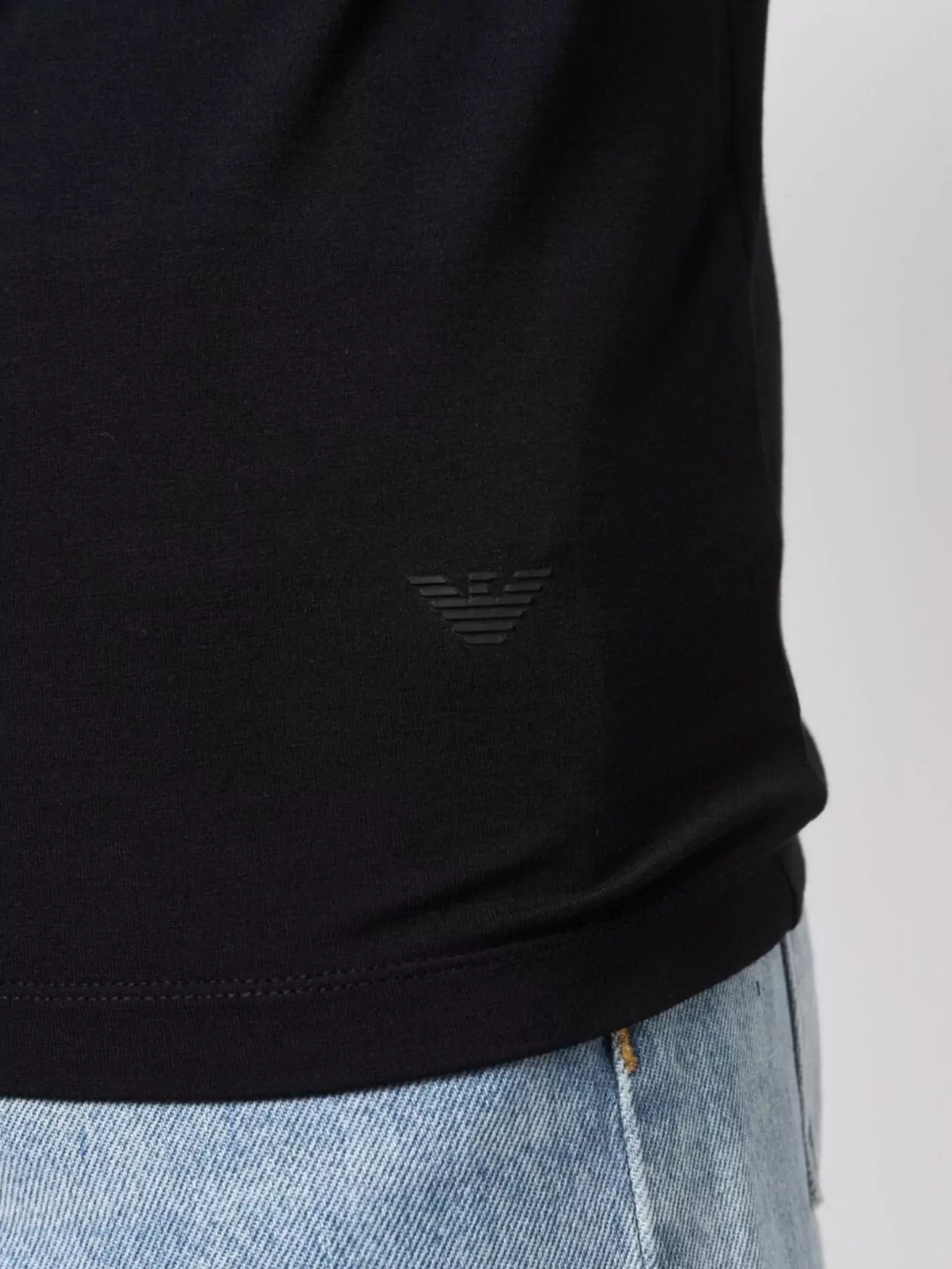 Emporio Armani Crew Neck Logo T-Shirt With Short Sleeves