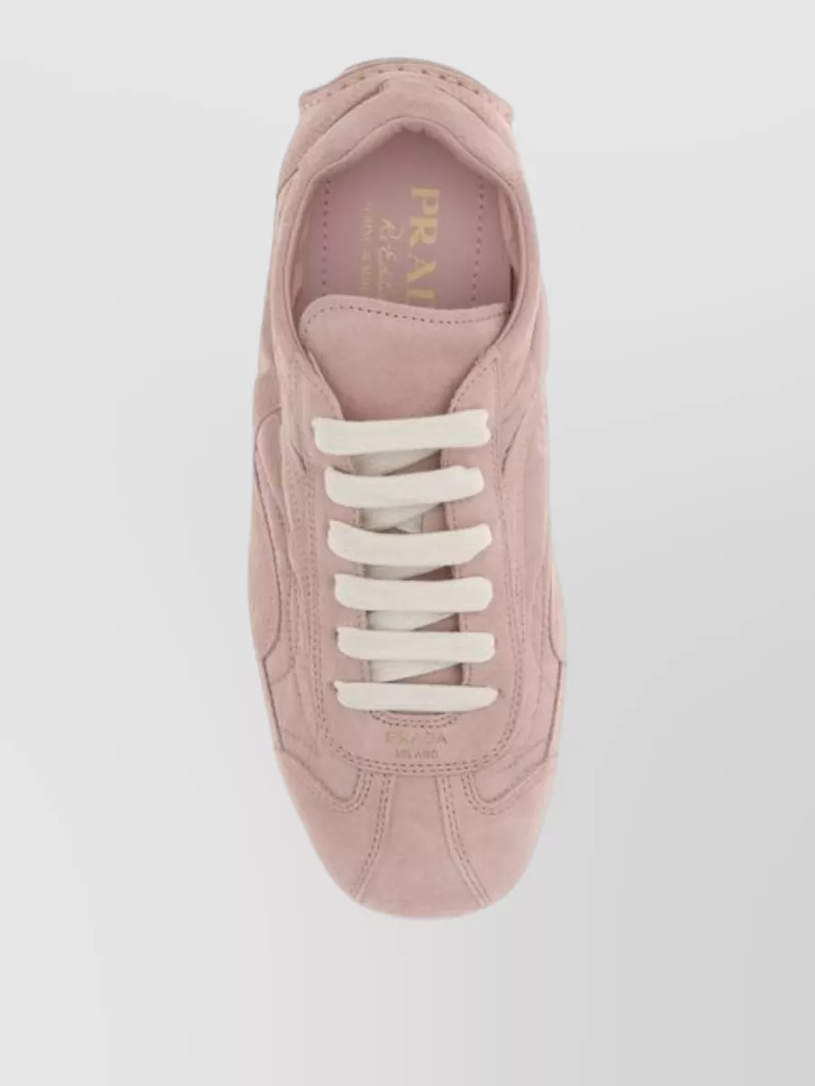 Prada Leather Low-Top Sneakers