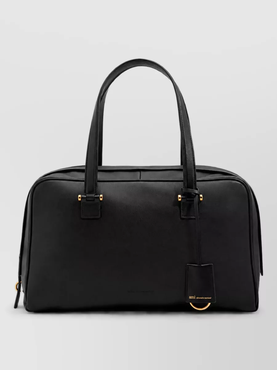 Ami Paris leather travel bag