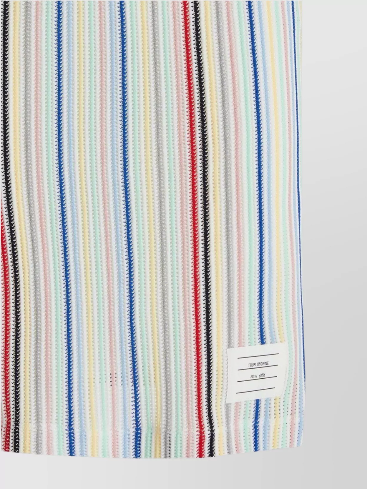 Thom Browne Mesh Viscose Striped Knee-length Skirt