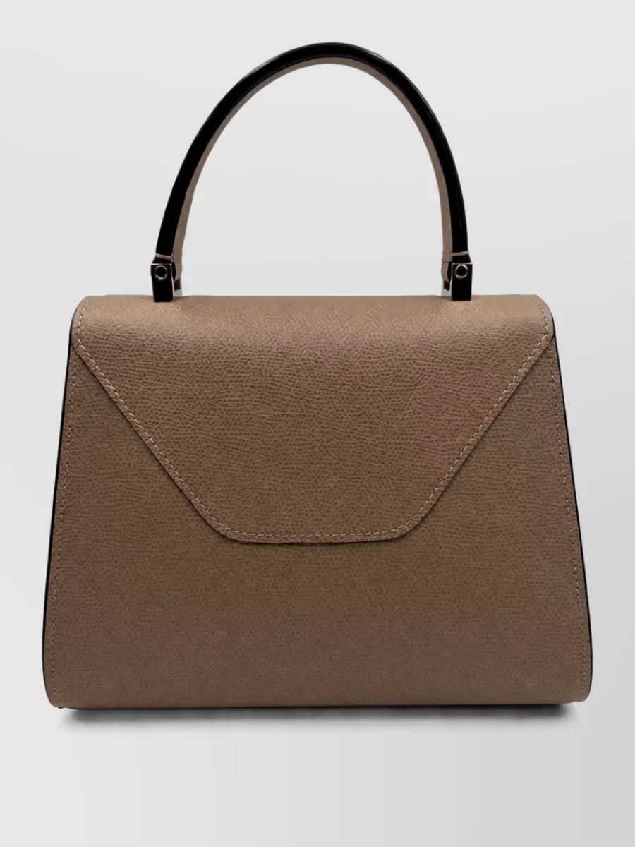 Valextra iside mini leather shoulder bag