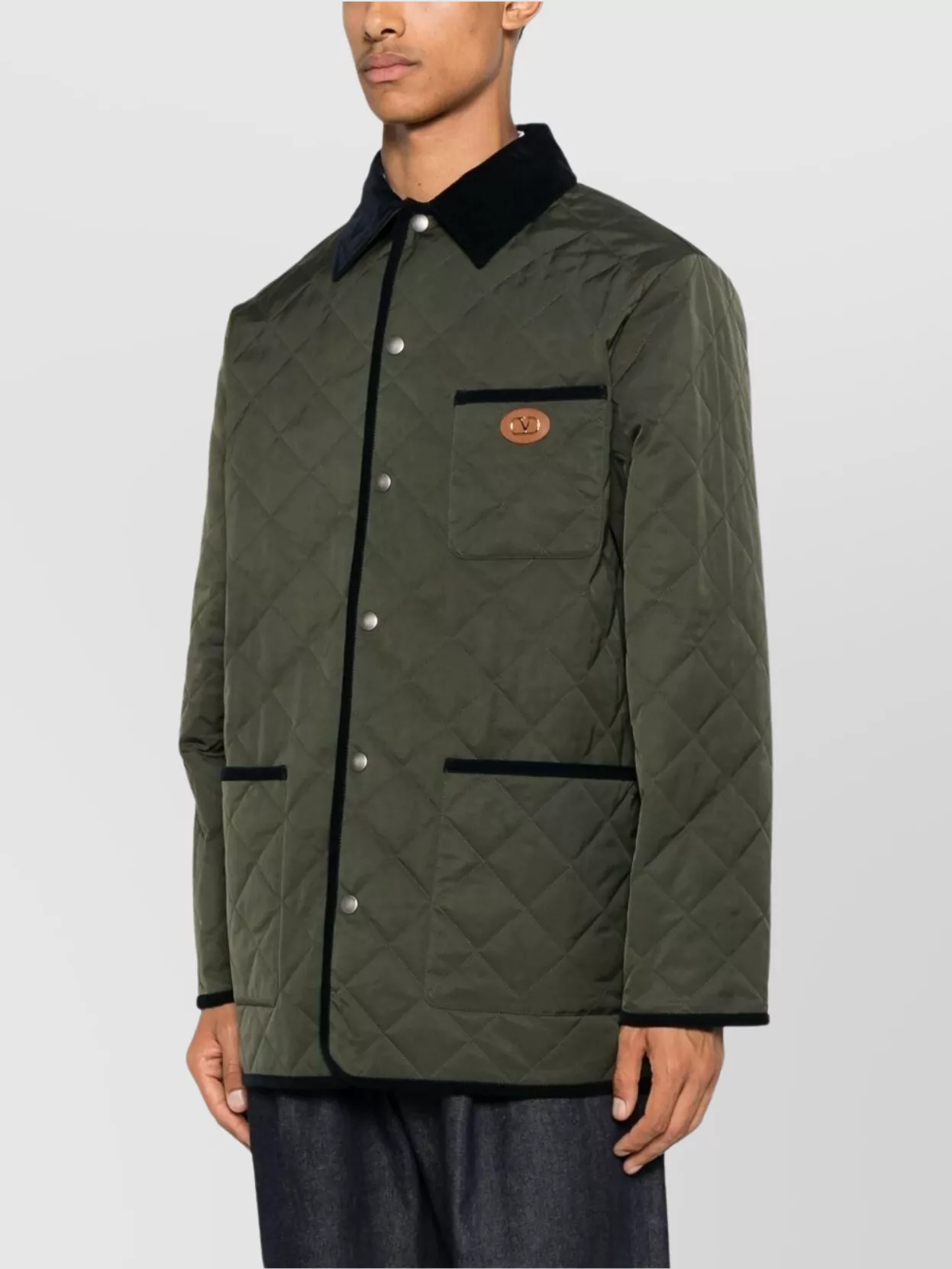 Valentino Garavani Quilted Jacket With Three Patch Pockets