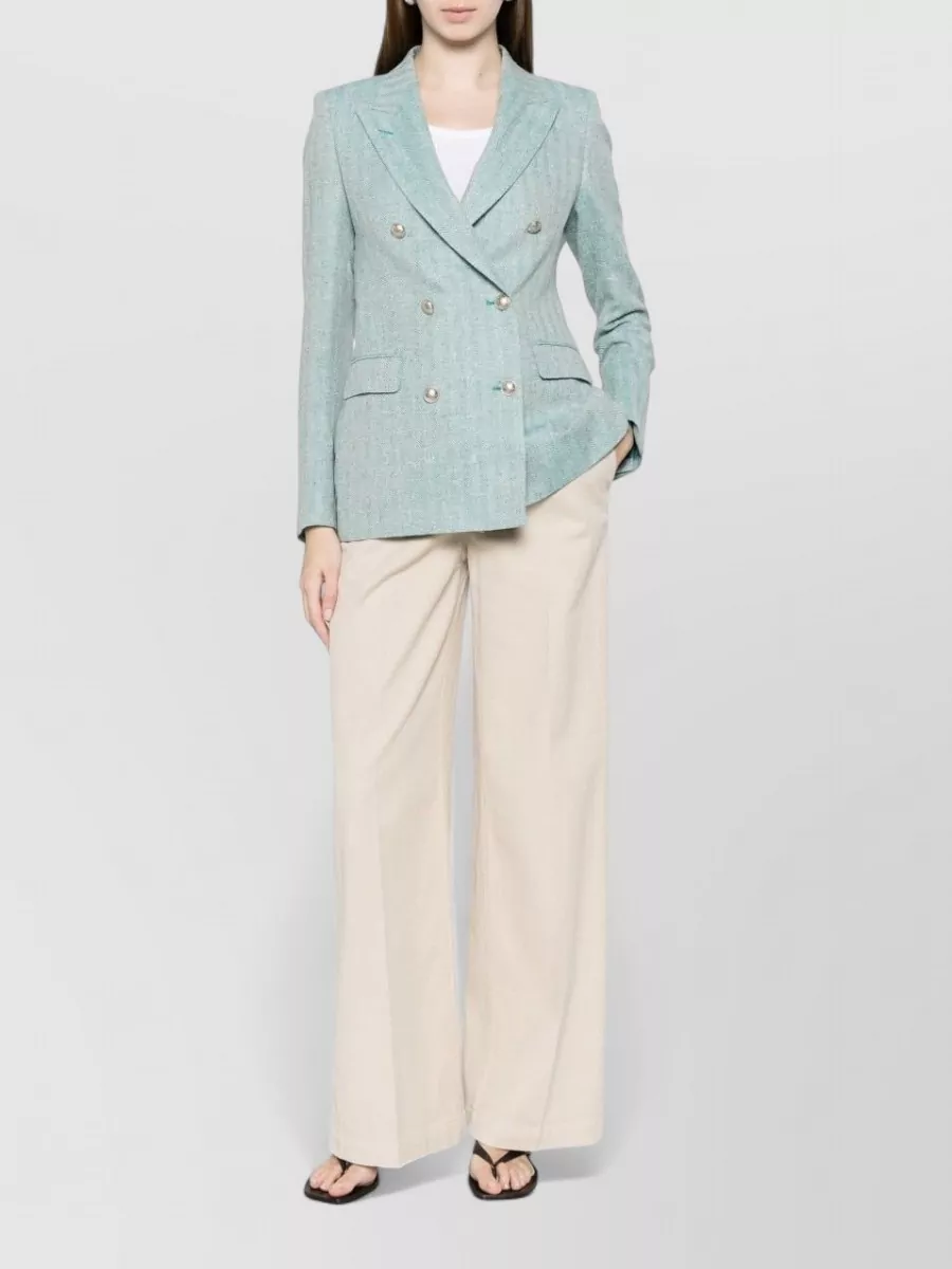 Via Masini 80 Cotton Wide-Leg Trousers