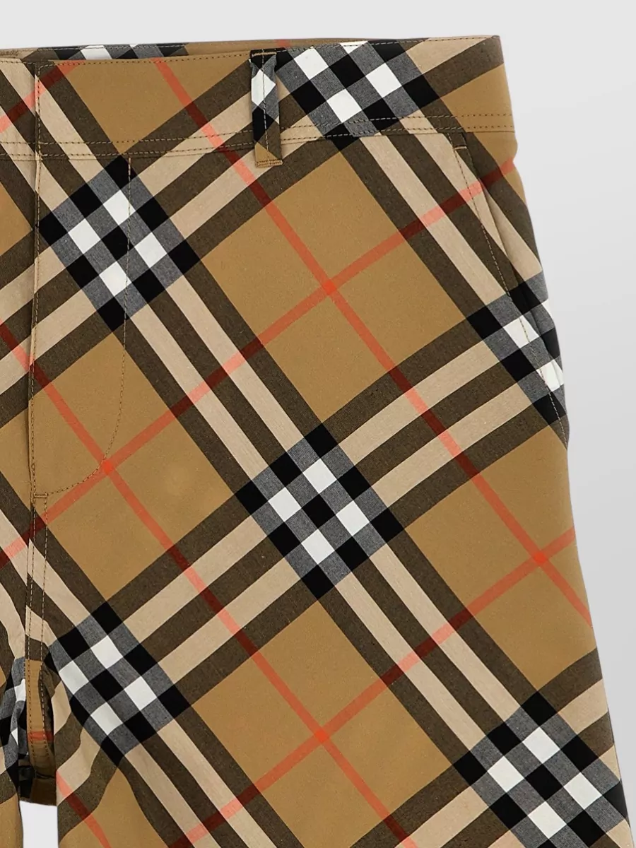 Burberry Cotton Check Bermuda Shorts