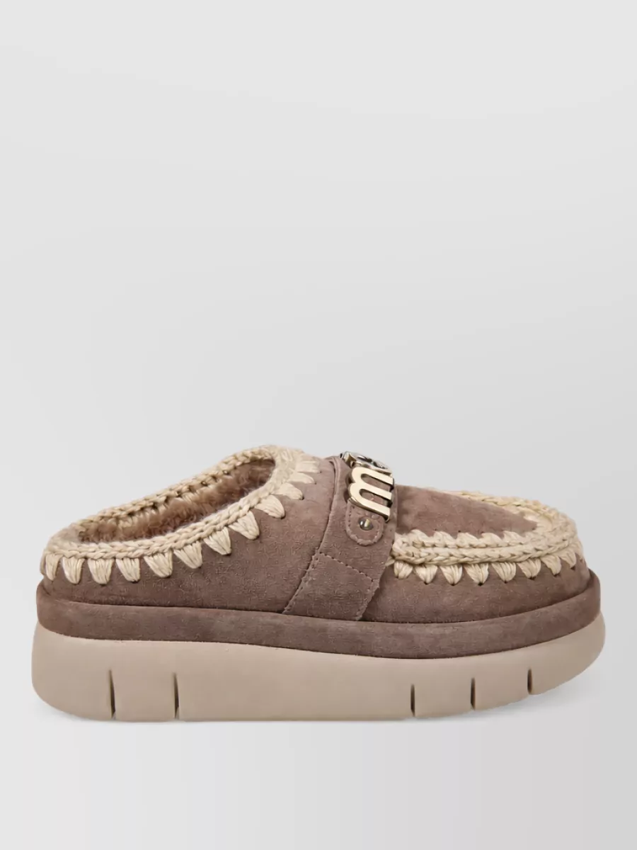 Mou Sheepskin Clogs
