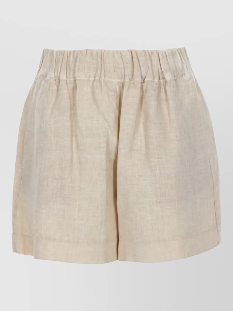 120% Lino Linen Cropped Trousers