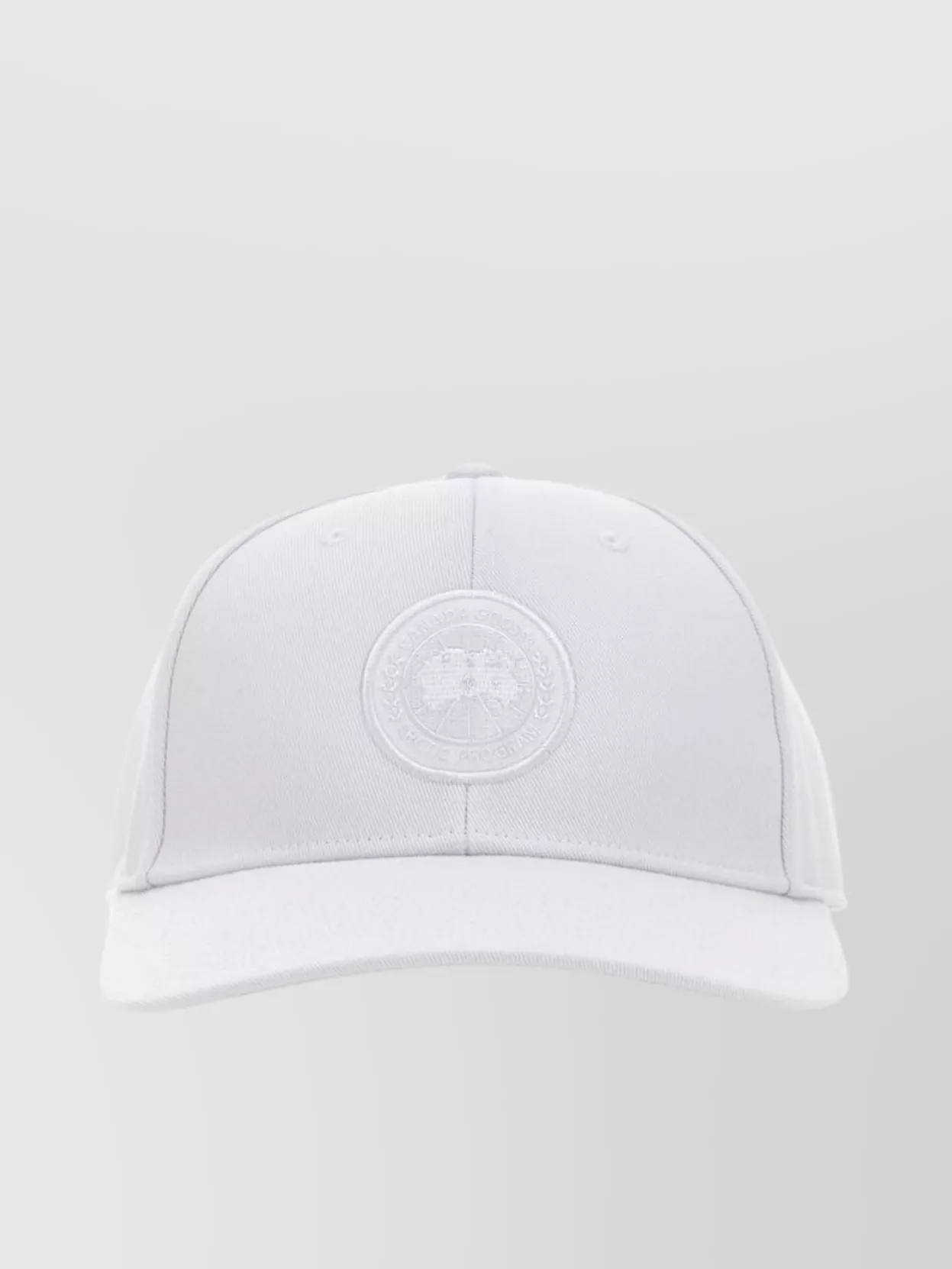 Shop Canada Goose Baseball Cap Polyester Curved Visor In White