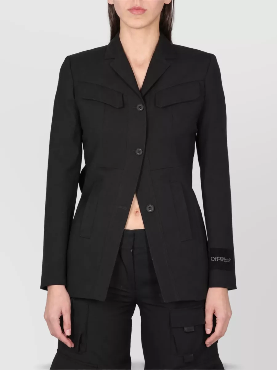 Off-White Virgin Wool Suit Jacket